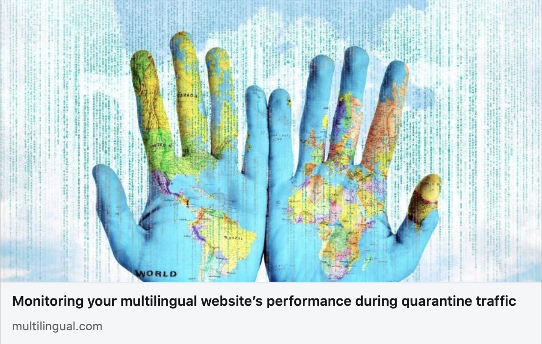 Monitoring your multilingual website’s performance during quarantine traffic